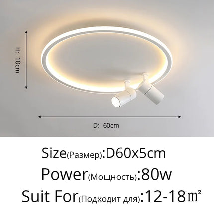 Lustre LED moderne pour intérieur avec projecteur lumineux — LZ4X9T