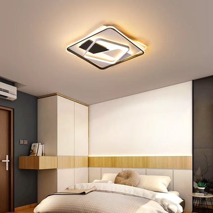 Plafonnier LED luxe au design géométrique Art déco pour intérieur — LZ4X9M