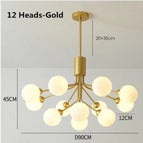 12 têtes d'or / Blanc chaud