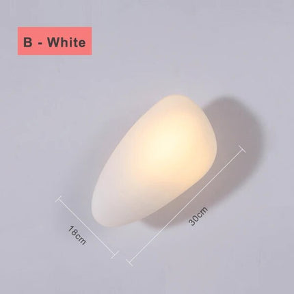 Applique murale LED design nordique forme galet pour chambre et escalier — LZ4X9P2