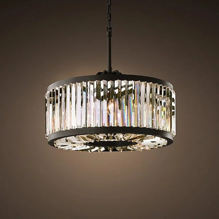 Lustre suspension vintage en cristal pour maison et hôtel — LZ4M9X2