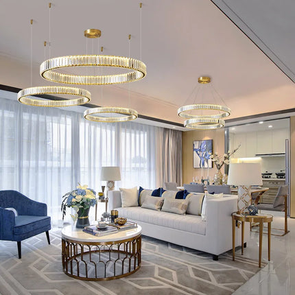 Lustre moderne en cristal élégant et raffiné haut de gamme — LZ4P9X