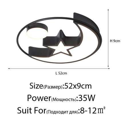 Plafonnier LED décoratif pour chambre et école maternelle — LZ4X9P2