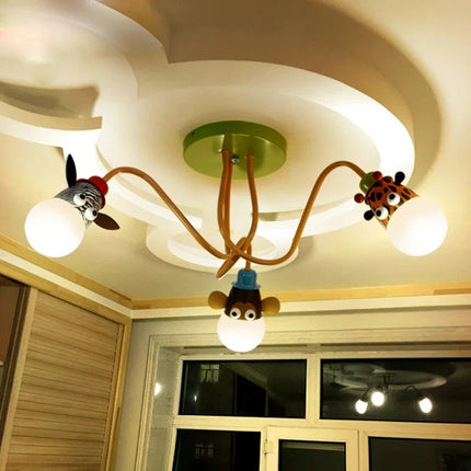 Lustre animalier pour chambre d’enfant et salle à manger — LZ7D3X