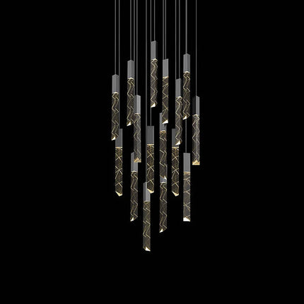 Lustre suspension nordique en cristal pour intérieur contemporain — LZ4X9J