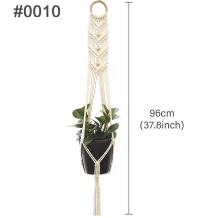 suspension en macramé pour pots de fleurs décoratifs