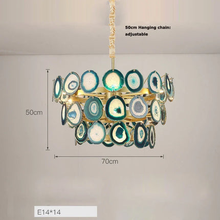Lustre moderne en agate colorée pour intérieur — LZ4X9P2