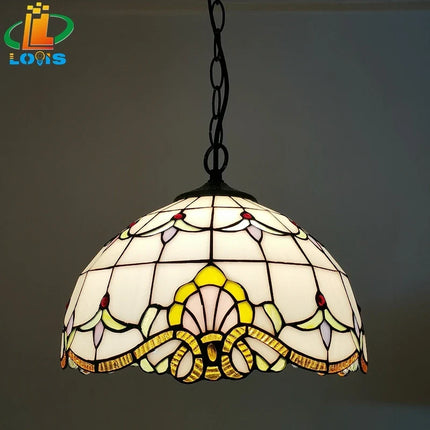Lustre suspension style Tiffany pour café, bar ou restaurant — LZ4X9Q2