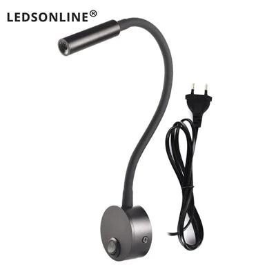 Applique murale LED 3W pour lecture et veilleuse avec prise UE/US — LZ4X9VJ