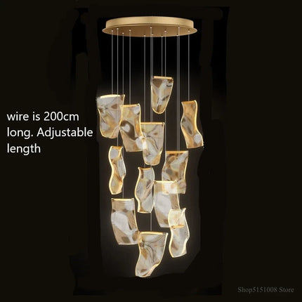 Lustre LED moderne pour escalier et boutique de vêtements — LZ4X9Q2
