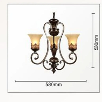 Lustre 6 bras style européen pour décoration élégante — LZ4X9P2Q