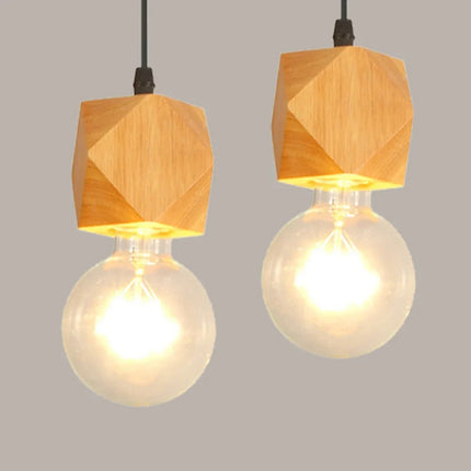 Suspension vintage industrielle rustique en bois Mengjay — LZ4N7Q2