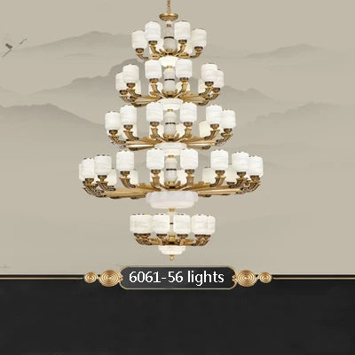 Lustre chinois grande taille pour décoration intérieure élégante — LZ4X9T2Q