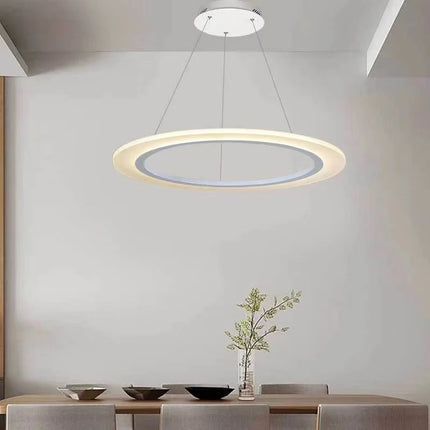 Lustre circulaire LED à anneau unique moderne — LZ4X9P
