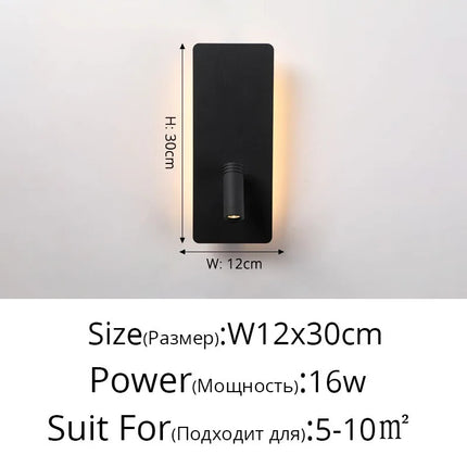 Lustre LED minimaliste avec interrupteur et spot décoratif — LZ4XJ9