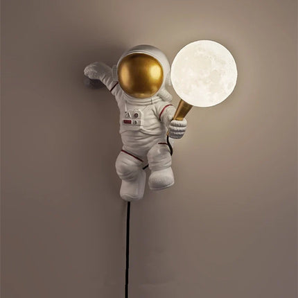 Applique murale LED nordique forme astronaute lune pour chambre et cuisine — LZ4X9P2