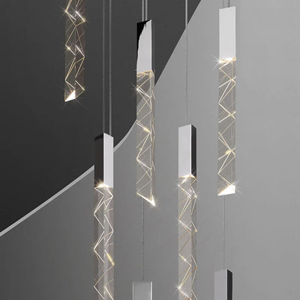 Lustre moderne en cristal pour décoration intérieure élégante — LZ4T9Q2