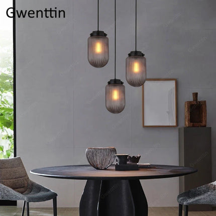 Suspension en verre style vintage nordique pour intérieur industriel — LZ4X9M