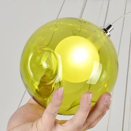 Lustre LED en verre soufflé pour chambre d'enfants — LZ4X9T2