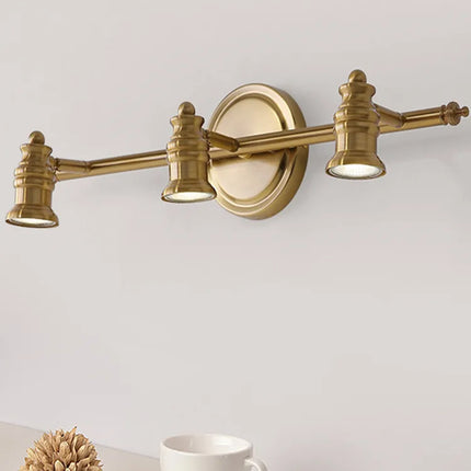 Applique murale LED vintage pour miroir de salle de bains 2/4 têtes bronze — LZ4X9P7