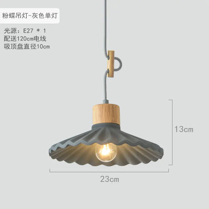 Suspension LED nordique en ciment au design simple et moderne — LZ4P9XQ