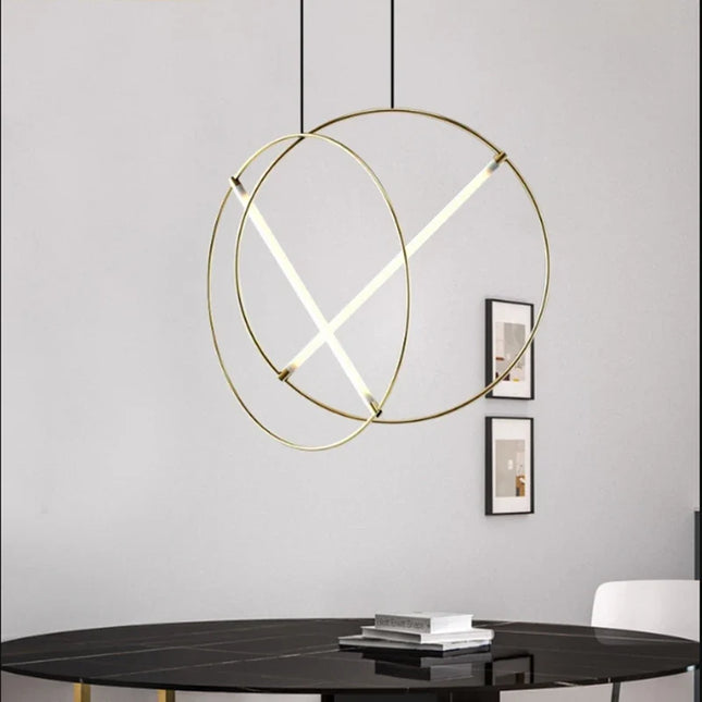 Suspension circulaire design élégant et luxe post-moderne — LZ4X9Q