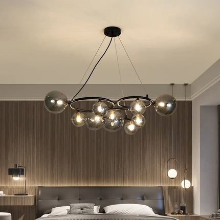 Suspension lustre nordique à bulles pour décoration intérieure — LZ4X9P2