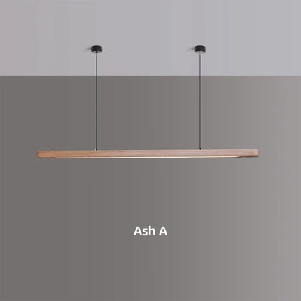 suspension en bois avec lumière led pour table à manger
