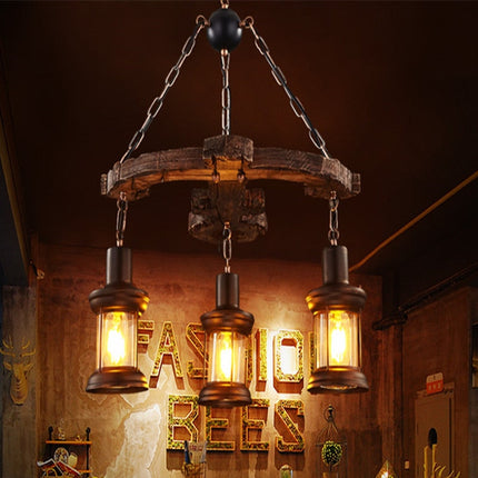 Lustre vintage avec base en bois en forme d'ancre Alaska — LZ4N7Q2W