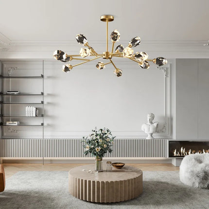 Lustre en cristal pour décoration intérieure élégante et luxueuse — LZ4X9T2