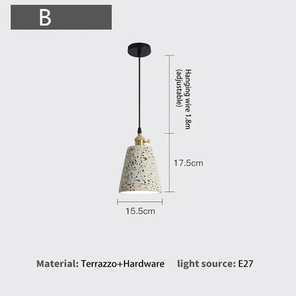 Suspension élégante en ciment pour un éclairage moderne — LZ3X9V
