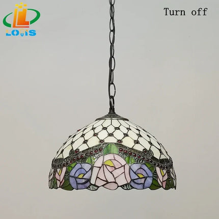 Lustre en verre décoratif pour café, bar et jardin — LZ4M9X2