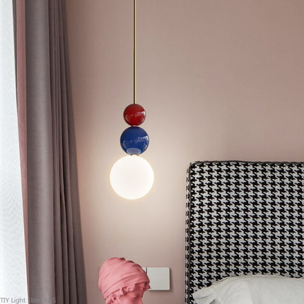 Suspension design en métal avec boules colorées Ginna — LZ4M9XQ