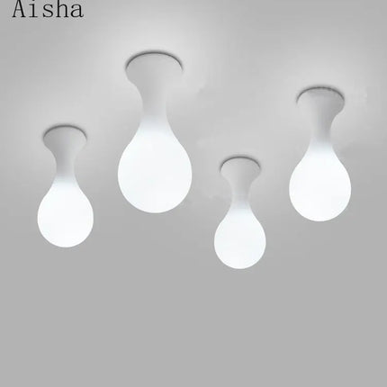 Plafonnier design moderne en forme de goutte de pluie — LZ4X9T1