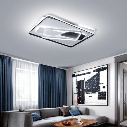 Plafonnier LED luxe au design géométrique Art déco pour intérieur — LZ4X9M