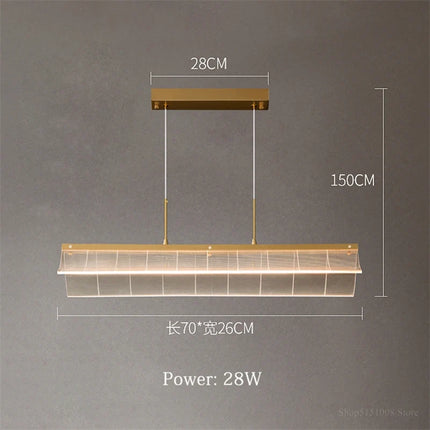 Suspension intérieure moderne en cuivre pour éclairage — LZ4X9T