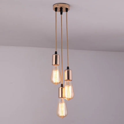 Suspension LED araignée bicolore noir, blanc et argent — LZ7XQ2