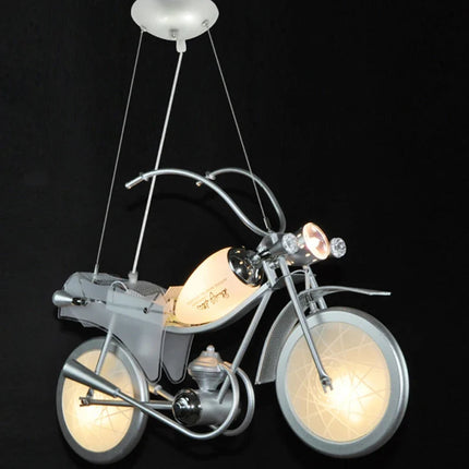 Lustre LED nordique en acrylique moto pour chambre d'enfants — LZ4P9XQ