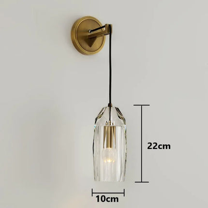 Applique murale en cristal d’art au design moderne pour intérieur — LZ4X9T