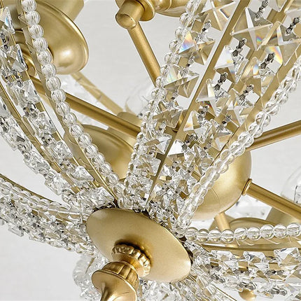 Plafonnier en cristal décoratif style loft américain pour intérieur — LZ4X9QJ