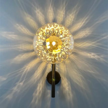 Applique murale ronde en verre au design rétro luxe — LZ4X9P2
