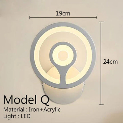 Applique murale moderne en acrylique style américain pour intérieur raffiné — LZ4N7Q2