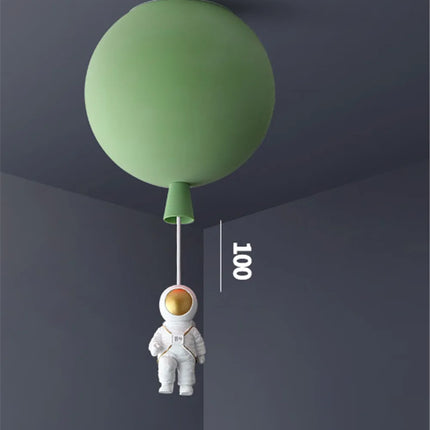 Plafonnier LED nordique avec motif astronaute et ballons pour enfants — LZ4X9QJ