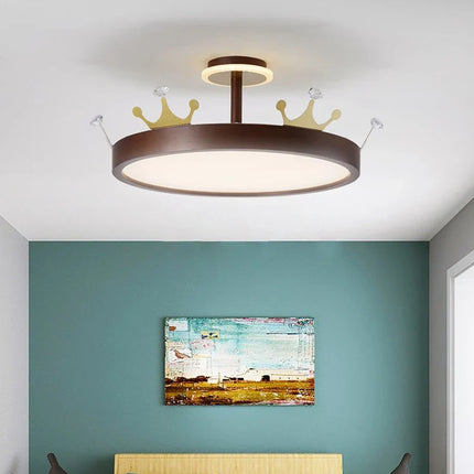 Lustre nordique créatif en forme de couronne oiseau pour chambre enfant — LZ4B7X9