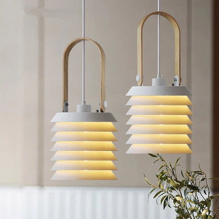 Suspension créative en bois pour restaurant et cuisine — LZ4X9T2