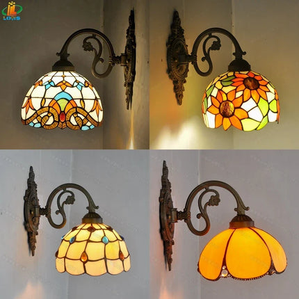 Applique murale baroque américaine style Tiffany pour éclairage décoratif — LZ4X9N