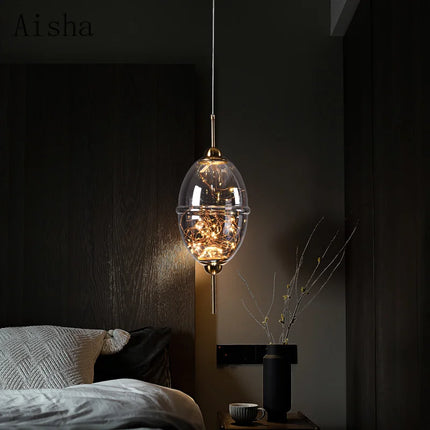 Suspension moderne en verre créatif pour bar et boutique — LZ4X9P