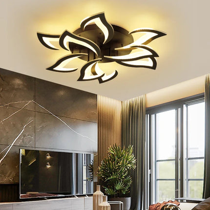 Plafonnier LED en acrylique à pétales en forme de fleur — LZ4X9T1