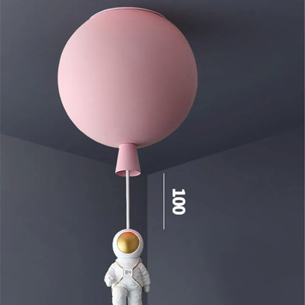 Plafonnier LED nordique avec motif astronaute et ballons pour enfants — LZ4X9QJ