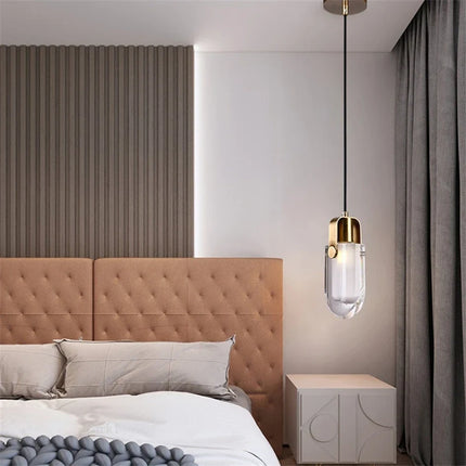Suspension moderne en cristal avec éclairage LED décoratif — LZ4X9P2